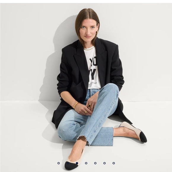 NWOB Rothy's The Square Flat in Tuxedo - Picture 2 of 14